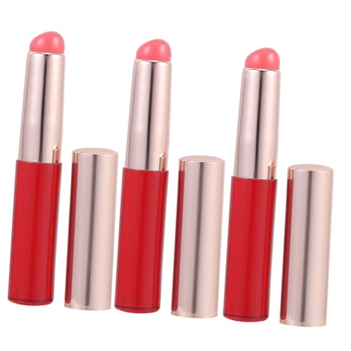 SAFIGLE 3stücke Portable Silikon Lippenstift Pinsel Ergonomischer Lip Gloss Applikator Für Lippen-makeup Concealer Nahtloses Verblenden Sanft Hautfreundlich von SAFIGLE