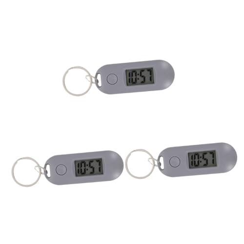 SAFIGLE 3stücke Schlüsselanhänger Digitaluhr Für Schüler Mute Hanging Watch Tragbare Und Leichte Uhr Mit Großem Display Für Unterricht Und Kreative Geschenkidee von SAFIGLE