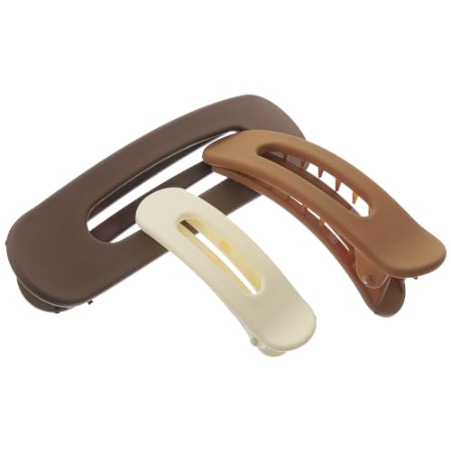SAFIGLE 3stücke Teiliges Damen Haarklammern Flache Klammern Mit Duckbill Für Mädchen Rutschfeste Dekorative Haarclips in Farbverlauf Elegante Frisuren Für Jeden Anlass von SAFIGLE
