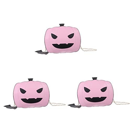 SAFIGLE 3stücke Umhängetasche Im Halloween-Stil Tragbare -Schulter-Pumpkin Bag Für Partys Und Strand Cartoon-Design Süßes Accessoire Für Erwachsene von SAFIGLE