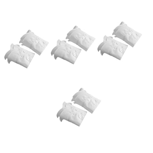 SAFIGLE 4 Paare Handgelenkmanschetten Abnehmbar Handschellen Gefälschtes Armband Handgelenk Manschette Armband Gefälschte Ärmelbündchen Handgelenkhandschuhe Damen Kostümzubehör Stoff von SAFIGLE