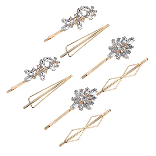 SAFIGLE 4 Paare Rhinestone Haarspangen Set für Damen Teiliges Set mit Funkelnden Haarnadeln für Hochzeiten Geburtstagsfeiern Weihnachten und Besondere Anlässe Haarschmuck für Bräute und von SAFIGLE