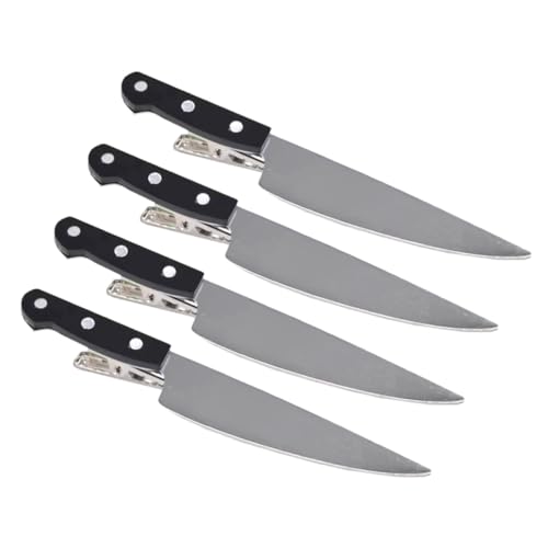 SAFIGLE 4 Stck. Gothic Messer Haarspangen für Haarschmuck Accessoires für Halloween Cosplay Maskerade und Themenpartys Langlebig Hochwertigem von SAFIGLE