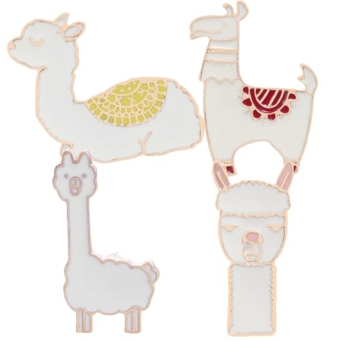 SAFIGLE 4 Stück Alpaka Brosche Schal Schnalle Ring Alpaka Reversnadel Broschen Für Damen Modische Kragennadel Alpaka Ornament Nadel Für Kleidung Schalnadeln Und Clips Sichere von SAFIGLE