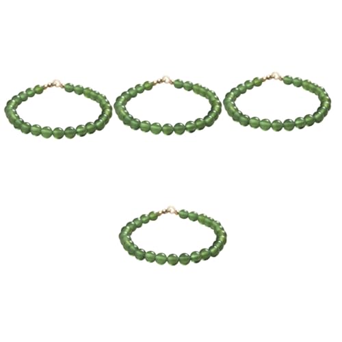 SAFIGLE 4 Stück Armband ästhetische Armbänder Paare Armbänder Women's bracelet Beaded bracelet Perlen Freundschaftsarmbänder grüner Schmuck Armbänder ästhetisch Charme Geschenk China Korn von SAFIGLE
