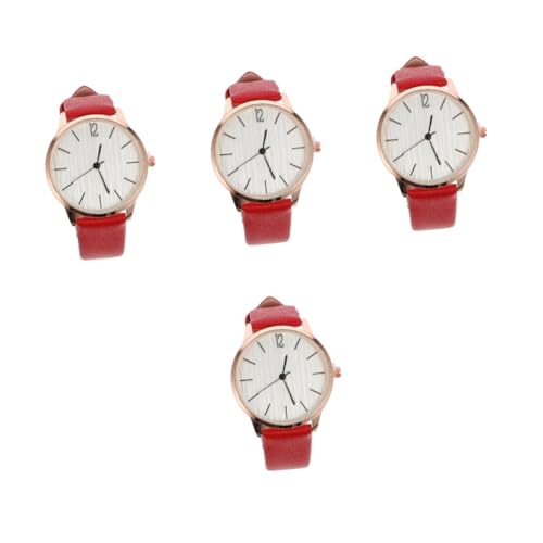 SAFIGLE 4 Stücke Stilvolle Weibliche Uhr Damen Armband Uhr Mädchen Einstellbar Präzise Zeitmessung Handwerkskunst von SAFIGLE