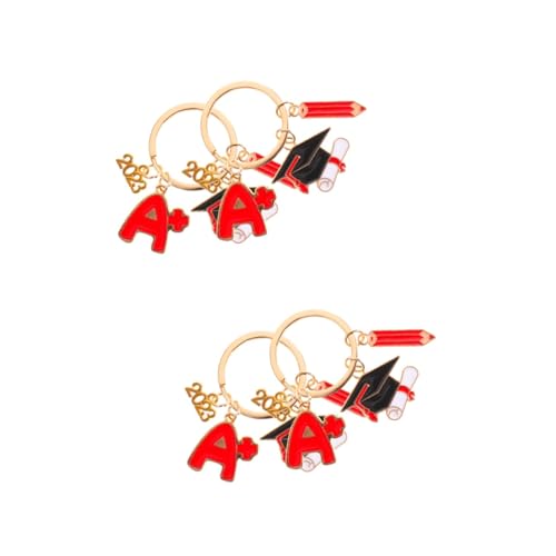 SAFIGLE 4 Stück Arzt Hut Schlüsselanhänger Light würfelunterlage personalisierte Schlüsselanhänger für Männer Grad Party Favors 2023 Hängende Verzierung für Taschen 2023 Schlüsselanhänger von SAFIGLE