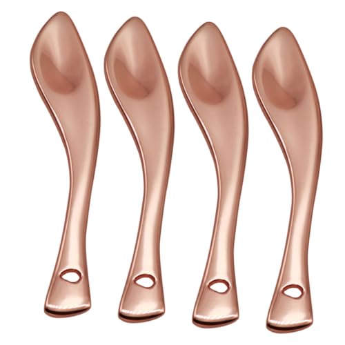 SAFIGLE 4 Stück Augencremelöffel Gesichtscreme Portionierer Kosmetikspatel Löffel Kosmetikcremelöffel Gesichtsmaskenlöffel Make Up Löffel Gesichtscremelöffel Werkzeug Augen Make von SAFIGLE