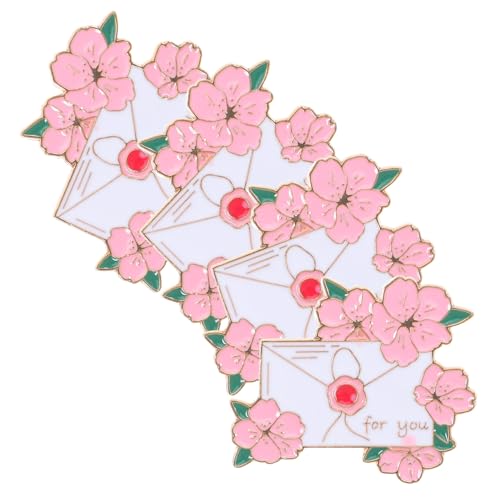 SAFIGLE 4stücke Blumenbrosche Aus Zinklegierung Anstecknadeln Mit Blumenmuster Dekoratives Accessoire Für Damen Für Rucksäcke Und Kleidung von SAFIGLE