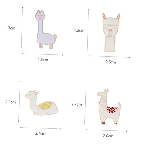 SAFIGLE 4 Stück Broschen aus Emaille Niedliche Strass Anstecknadeln als Dekorative Schal und Kleidungsaccessoires Langlebig Handgefertigt für Frühling Urlaub Alltag von SAFIGLE
