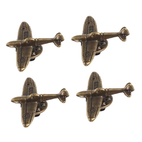 SAFIGLE 4stücke Flugzeug-anstecknadel Für Herren Anzugbrosche Aus Flugzeug-brosche Accessoires Für Anzüge Reisebrosche Für Hemd Rucksack Hut von SAFIGLE