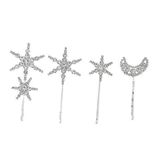 SAFIGLE 4 Stück Haarschmuck Haarspangen Aus Legierung Mit Funkelnden Kopfbedeckungen Für Frauen Und Mädchen Hochzeits Und Festival Zubehör Rutschfest Für Dickes Und Dünnes von SAFIGLE