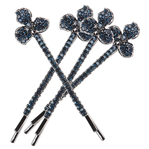 SAFIGLE 4 Stück Glitzernde Haarspangen mit Strasssteinen Vintage Haarklammern für Damen Haaraccessoires für Hochzeiten Partys und Besondere Anlässe von SAFIGLE
