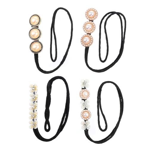 SAFIGLE 4 Stück Haar Brötchen Maker Selbstgemacht Haarknoten Tool Stilvolles Haarstyling Für Mädchen Perlenbesetzte Haardonut Halter Rutschfest Und Einfach Zu Verwenden von SAFIGLE