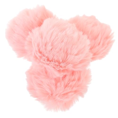 SAFIGLE 4 Stück Haarball Im Pin-stil Flauschigen Bommel Basteln Pompon-schuhclip Pom-pom-dekoration Flache Schuhclip Pompon-brosche Bonbon-haarspangen Modebrosche Pin-typ Kunstfell Mütze von SAFIGLE