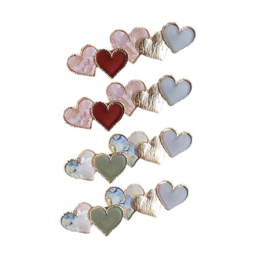 SAFIGLE 4 Stück Haarklammern Teiliges Haarclip für Damen und Entenbill Clips Frischem und Zartem für Verschiedene Haarstile und Anlässe von SAFIGLE