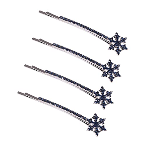 SAFIGLE 4 Stück Haarspangen Dekorative Haarklammern für Weihnachten Hochzeit und Partys Glitzernde Haarnadeln für Damen und Stilvoller Haarschmuck von SAFIGLE