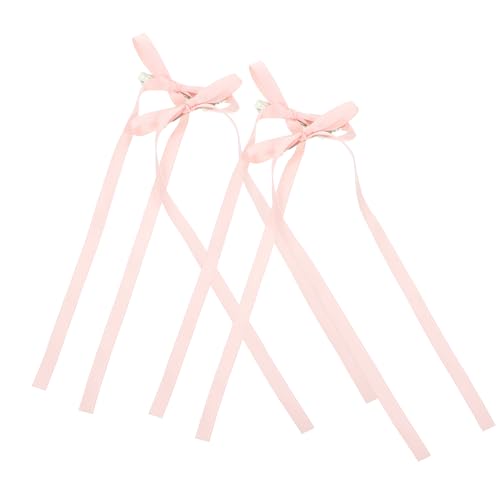 SAFIGLE 4 Stück Haarspangen mit Schleifen Damen Haarclips aus Doppellagiger Spitze und Ripsband Dekorative Haaraccessoires für Teenager von SAFIGLE