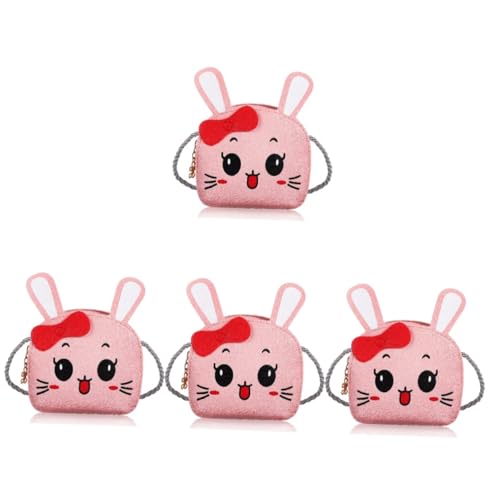 SAFIGLE 4 Stück Kawaii Geldbörse Für Mädchen Umhängetasche Hasen Geldbörse Für Kaninchen Niedliche Mädchen Kaninchen Beutel Kleine en Handtasche von SAFIGLE