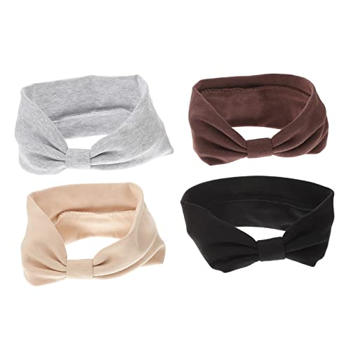 SAFIGLE 4stücke Geknotete Stirnbänder Für Frauen Elastisches Stirnband Für Gesichtswaschen Yoga Und Sport Einfach Zu Tragen Und Modisch von SAFIGLE