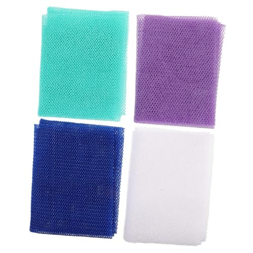 SAFIGLE 4 Stück Langer Peeling Waschlappen Körperschrubber Zum Duschen – Badetuch – Afrikanisches Netz Duschtuch – Waschen Sie Gesicht Rücken Kniegelenk Haut Glatte von SAFIGLE