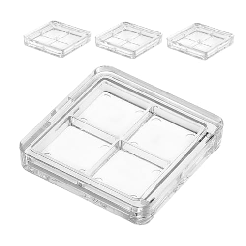 SAFIGLE 4 Stück Leere Lidschattenbox Leere Lidschattenschale Lidschatten Aufbewahrungsbox Befüllbare Reise Make Up Palette Leere Lidschattenpalette Leere Lippenpalette Das Haustier von SAFIGLE