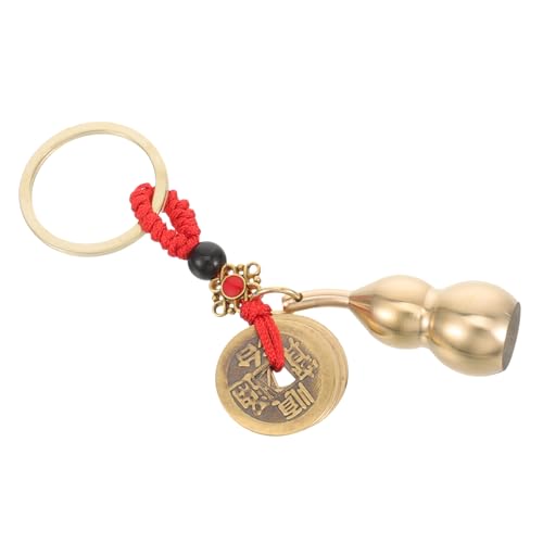 SAFIGLE 4 Stück Ornament Münzen Chinesischer Charm-anhänger Chinesisches Reize Schlüsselanhänger Im Chinesischen Stil Wu Lou Charme Chinesischer Glücklicher Schlüsselanhänger Dacron von SAFIGLE
