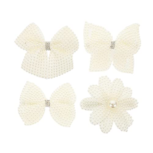 SAFIGLE 4 Stück Perlen Haarspangen für Damen Haarklammern zur Dekoration für Täglichen Gebrauch oder Besondere Anlässe Vielseitig Kombinierbar mit Verschiedenen Outfits von SAFIGLE