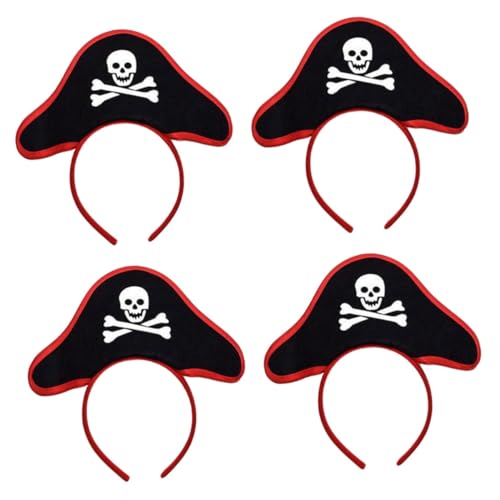 SAFIGLE 4stücke Halloween Piraten Haarreif Süßes Cosplay Zubehör Für Kostümparty Atemberaubender Kopfschmuck Für Halloween Feiern Bequemes Und Langlebiges Material Für Themenpartys von SAFIGLE