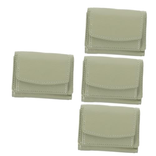SAFIGLE 4 Stück Quadratische Geldbörse Für Damen Pu-Leder Geldbörse Kartenhalter Geldbörse Für Frauen von SAFIGLE