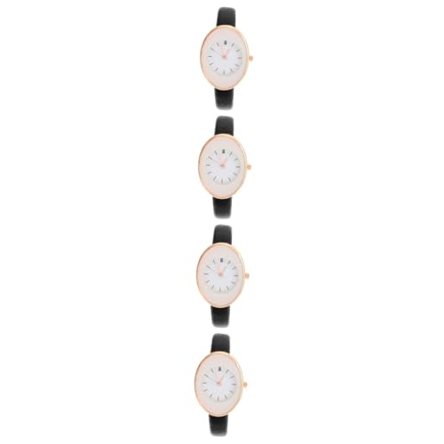 SAFIGLE 4 Stück Quarzuhr für Damen Armbanduhr für Damenuhren Frauen quarzuhr damenarmbanduhren geburtstagsmitgebsl Damenmodeuhr weibliche Armbanduhr Armbandmaterial: Kunstleder Black SAFIGLE 4 Stück Quarzuhr für Damen Armbanduhr für Damenuhren Frauen quarzuhr damenarmbanduhren geburtstagsmitgebsl Damenmodeuhr weibliche Armbanduhr Armbandmaterial: Kunstleder Black von SAFIGLE