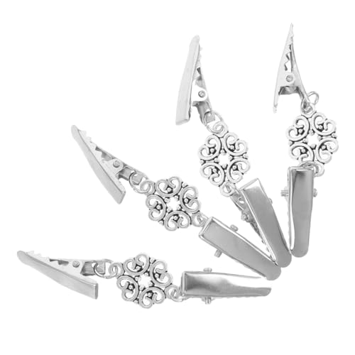 SAFIGLE 4 Stück Retro Alloy Klammern für Damen Stilvolle Kleidungshalter für Formelle Lässige Anlässe für Blusen Cardigans von SAFIGLE