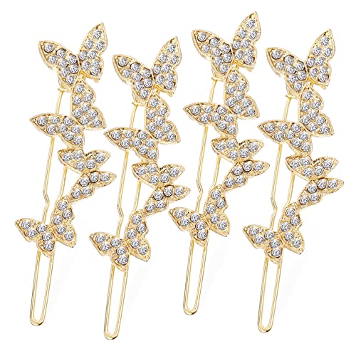 SAFIGLE 4stücke Schmetterlings-haarspangen Verzierung Vintage Haarschmuck Seitliche Clips Für Damen Und Mädchen Party Und Hochzeit Accessoires von SAFIGLE