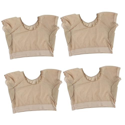 SAFIGLE 4 Stück Achselschweißpads Atmungsaktive Schweißpad-Weste Schweißunterwäsche Weste Für Damen Achselweste Yoga Achselschweißpads Für Damen Absorbierend Für Den Sommer Für von SAFIGLE