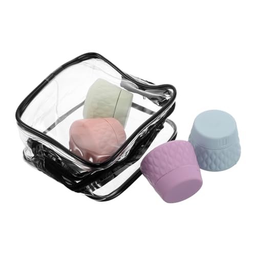 SAFIGLE 4 Stück Silikoncremeflasche Reise-Lippenstiftetui kleine Lotionsbehälter Behälter für Handcremes Pillendose aus Silikon Sahnebehälter tragbarer Make -up -Fall Kieselgel SAFIGLE 4 Stück Silikoncremeflasche Reise-Lippenstiftetui kleine Lotionsbehälter Behälter für Handcremes Pillendose aus Silikon Sahnebehälter tragbarer Make -up -Fall Kieselgel von SAFIGLE