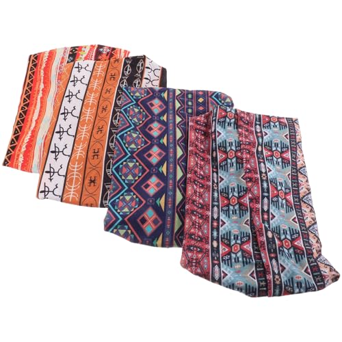 SAFIGLE 4stücke Yoga Stirnband Für Damen Dünne Haarbänder Elastische Workout Stirnbänder Schweißbänder Für Frauen Sport Stirnbänder Für Yoga Und Fitness von SAFIGLE