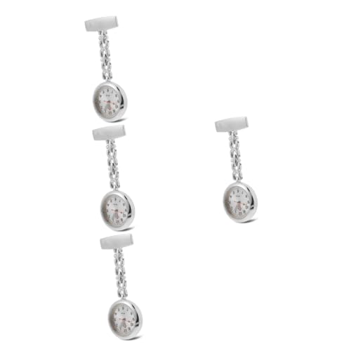 SAFIGLE 4 Stück Taschenuhr Damenuhr ansehen pro Watch Medical Watch Krankenschwester Uhr Brosche Krankenschwesteruhr aus Krankenschwester-Uhr- scheinen Dekorationen von SAFIGLE