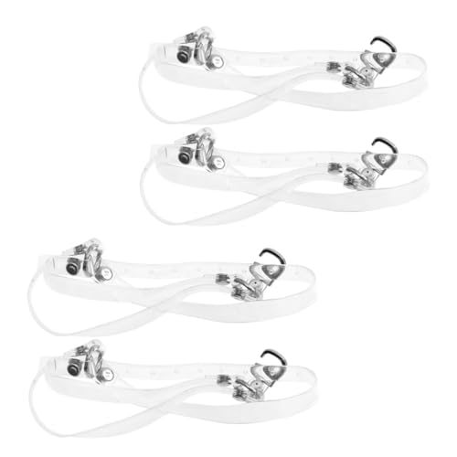 SAFIGLE 4 Stück Teiliges Abnehmbare Transparente High Heels Schuhriemen aus Tpu und Metall Unsichtbare Anti rutsch Knöchelriemen für Damen Stabiler Halt Geeignet für Schuhe mit glatten von SAFIGLE