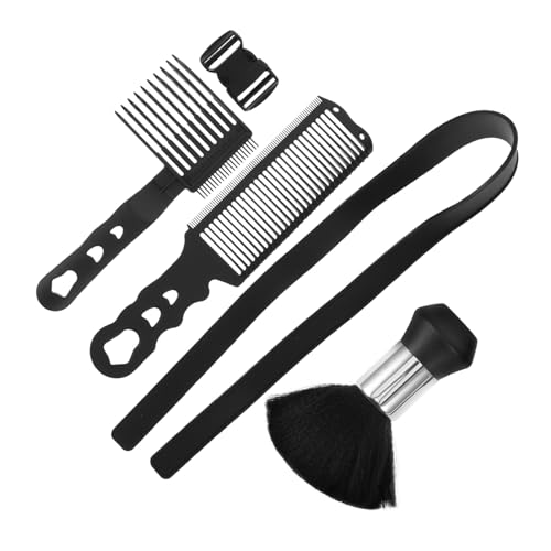 SAFIGLE 4 Stück Teiliges Barber Fade Kamm mit Präzisem Flat Top Design Verstellbare Haarlängenführung für Symmetrisches Styling Herren Ölkopf Kamm für DIY Haarschnitte und professionelle von SAFIGLE