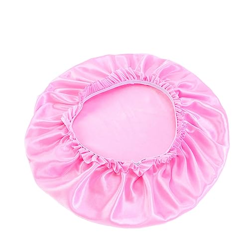 SAFIGLE 4 Stück Teiliges Damen Schlafhaube aus Seide mit Spitzenrand Atmungsaktive Haarkappe für Gesunden Schlaf Bequemes Nacht Haarband Schlafmütze für Damen in Schwarz Silber von SAFIGLE