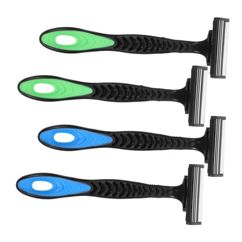 SAFIGLE 4 Stück Teiliges Herren Rasiererset Lagig Tragbar Schnelle Haarentfernung Gesicht Körper Rasierer Reisegeeignet für Empfindliche Haut von SAFIGLE