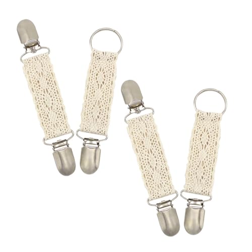 SAFIGLE 4 Stück Teiliges Hut Clips Multifunktionale Cardigan Kragen Clips mit Spitzenrand für Reisen Praktische Accessoires zur Sicherung von und Taschen für und Outdoor Aktivitäten von SAFIGLE
