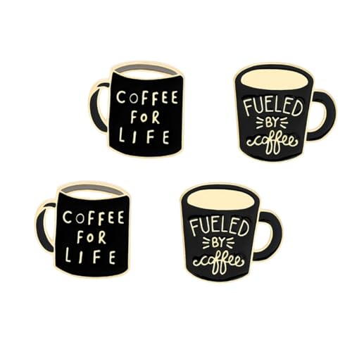 SAFIGLE 4 Stück Teiliges Kreatives Unisex broschen Kreative Buchstaben brosche aus Legierung Modische Anstecknadeln für Kleidung Party dekoration Vielseitig Tragbar für Hemd Hut Tasche von SAFIGLE