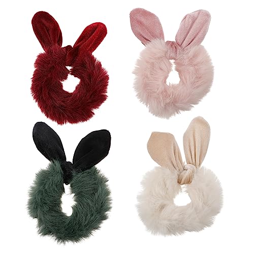 SAFIGLE 4 Stück Teiliges Plüsch Haarbänder mit Niedlichen Hasenohren Elastische Haargummis aus Weichem Samt Vielseitige Ponytail Haarschmuck für Damen und Mädchen Modisch und Langlebig SAFIGLE 4 Stück Teiliges Plüsch Haarbänder mit Niedlichen Hasenohren Elastische Haargummis aus Weichem Samt Vielseitige Ponytail Haarschmuck für Damen und Mädchen Modisch und Langlebig von SAFIGLE