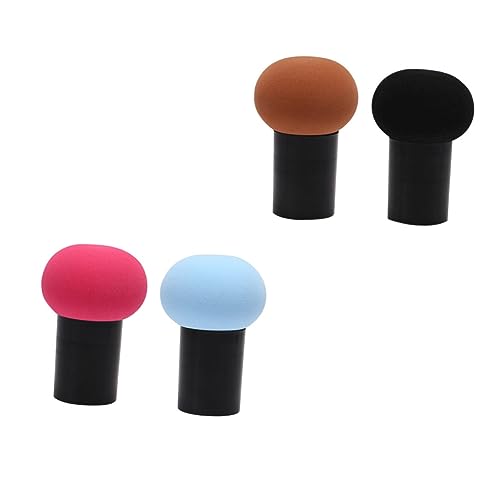 SAFIGLE 4 Stück Teiliges Puderquastenset mit Schwammkopf für Perfektes Make Up Geeignet für Gesichtspuder Foundation und Concealer für und Damen von SAFIGLE