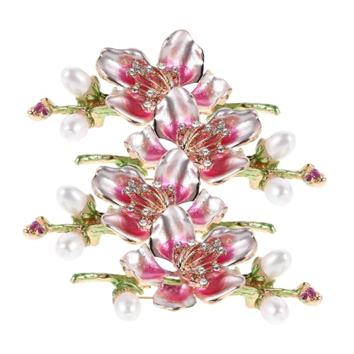 SAFIGLE 4stücke Strass-perlen-blumenbrosche Aus Legierung Dekorative Kragen-anstecknadeln Schmuck-blumen-broschen Für Anzug Und Kostümschmuck Modeschmuck-accessoires von SAFIGLE
