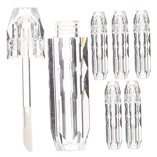 SAFIGLE 4 Stück Transparente Lip Gloss Tuben Leere Behälter für Lippenbalsam und Lippenstift mit für Diy Kosmetik und Unterwegs von SAFIGLE