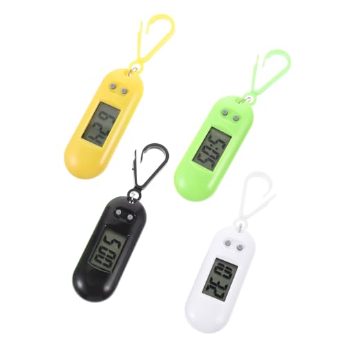 SAFIGLE 4 Stück Untersuchungsuhren led Armbanduhr Watch Geschenkidee Uhr für Watch for zufällig Kette Fob beobachten Tasche hängende Uhren lustiger Schlüsselanhänger von SAFIGLE