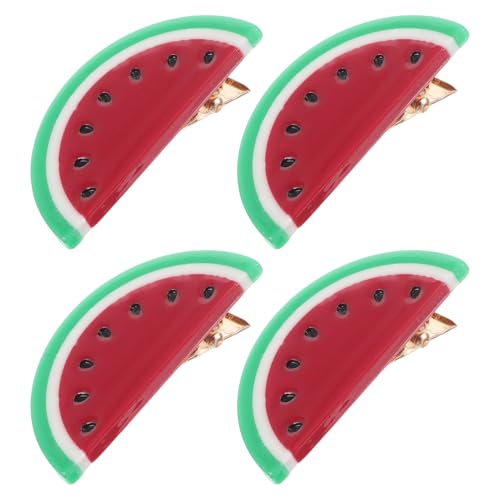 SAFIGLE 4 Stück Wassermelonen Haarnadeln Cartoon Haarspangen Niedliche Haarclips für Mädchen Fruchtige Haaraccessoires Leicht und Robust SAFIGLE 4 Stück Wassermelonen Haarnadeln Cartoon Haarspangen Niedliche Haarclips für Mädchen Fruchtige Haaraccessoires Leicht und Robust von SAFIGLE