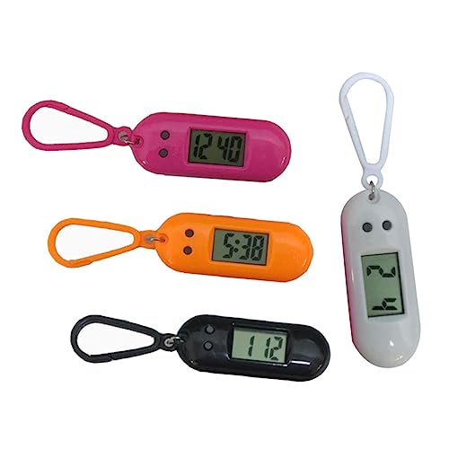SAFIGLE 4stücke Elektronische Taschenuhr Mit Schlüsselanhänger Einfache Uhr Für Junge Mädchen Studenten Tragbar Und Präzise Zeitablesung von SAFIGLE